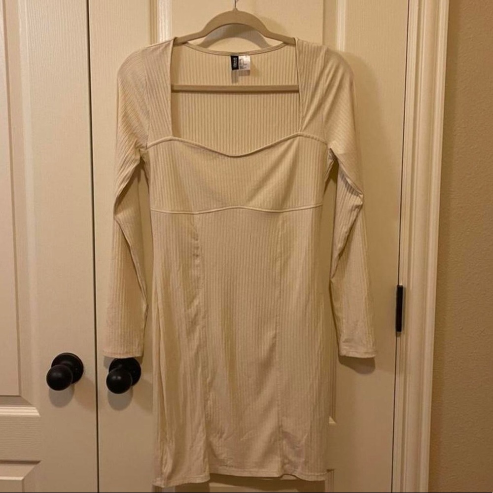 H&m ivory dress